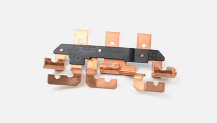 Precision Copper Stamping Parts with Insert Molding