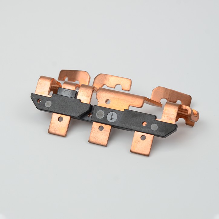 Precision Copper Stamping Parts with Insert Molding