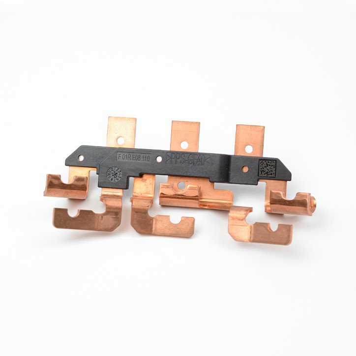 Precision Copper Stamping Parts with Insert Molding